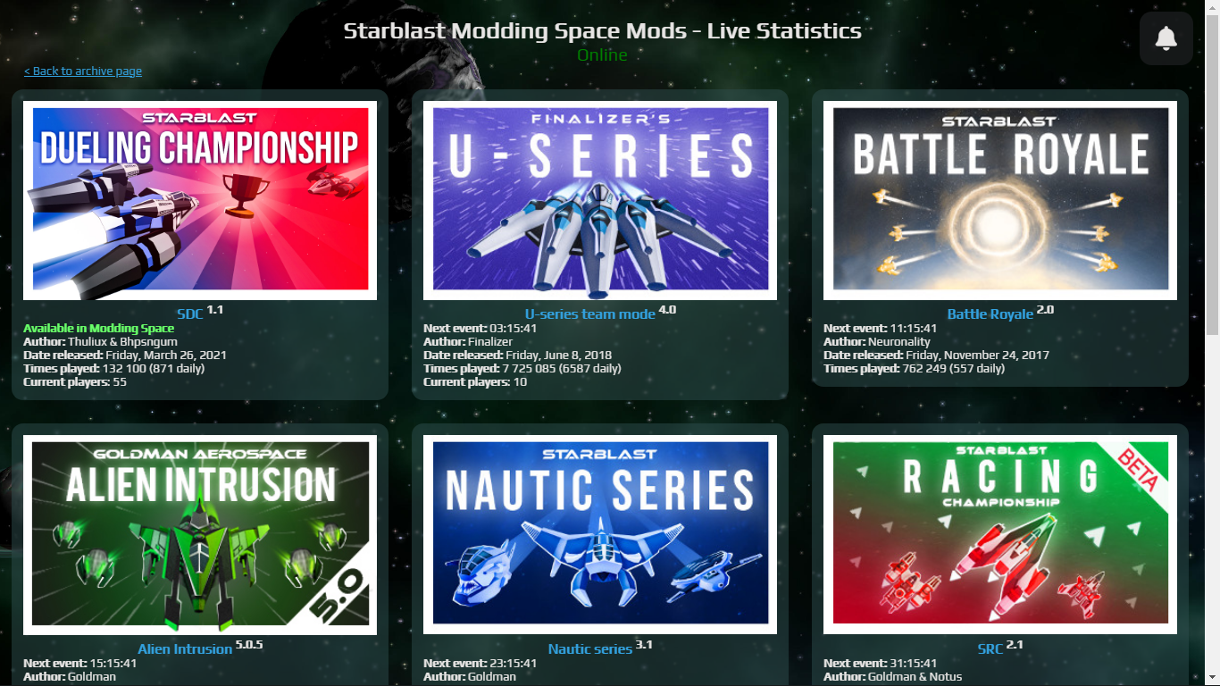 Create a Starblast Modding Space Tier List - TierMaker